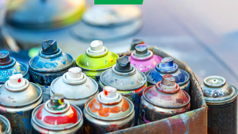 Latas de tinta spray