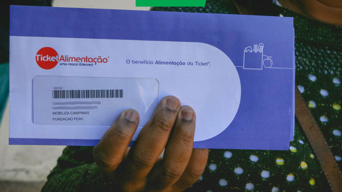 Cartão alimentação do Mobiliza Campinas