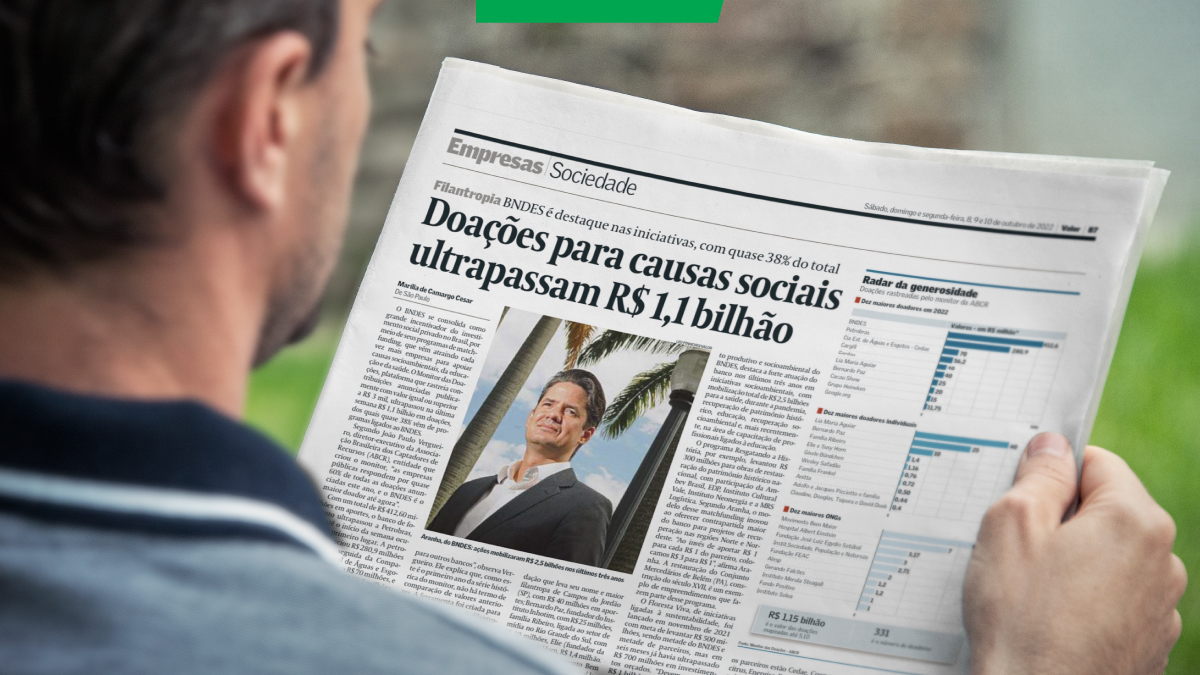 Fundação FEAC está entre as 5 ONGs que mais doam no país, diz monitor