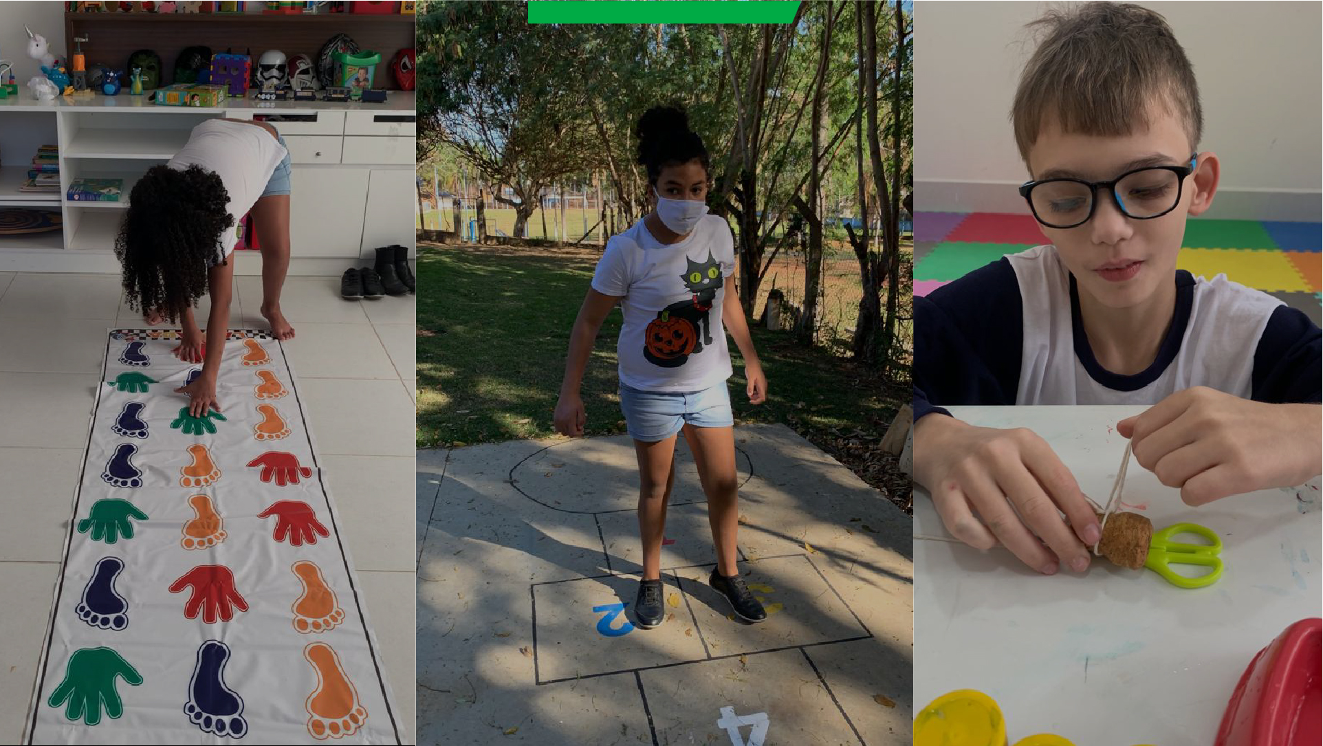 Crianças com Transtorno do Espectro Autista (TEA) brincando